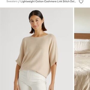 Quince Cream Women's Crew Neck Sweater